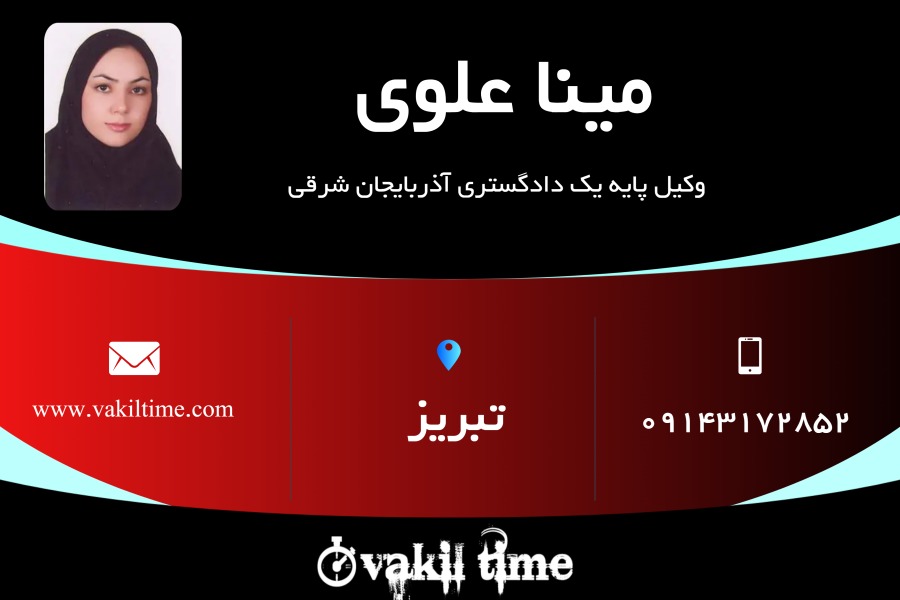 وکیل پایه یک مینا علوی
